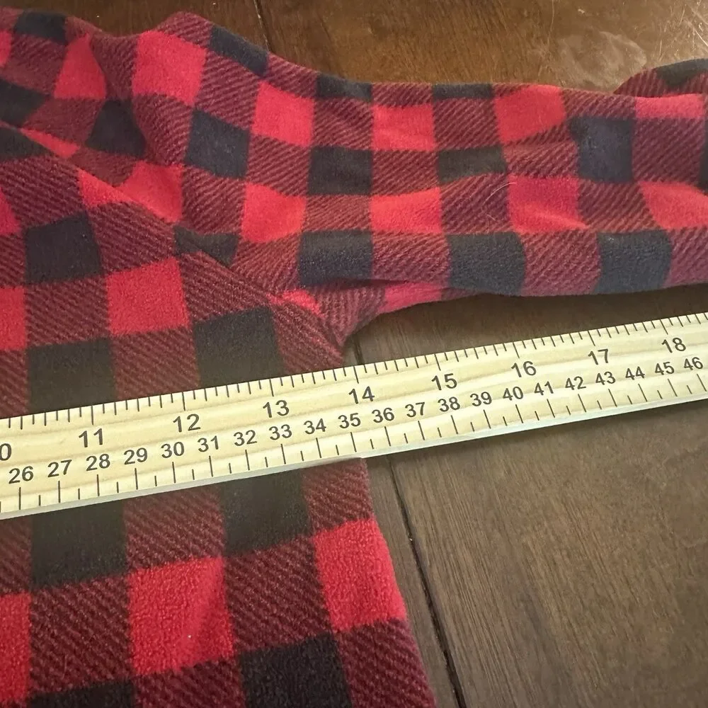 Carter's Child of Mine Buffalo Plaid Fleece Pajama One Piece Kids Size 8